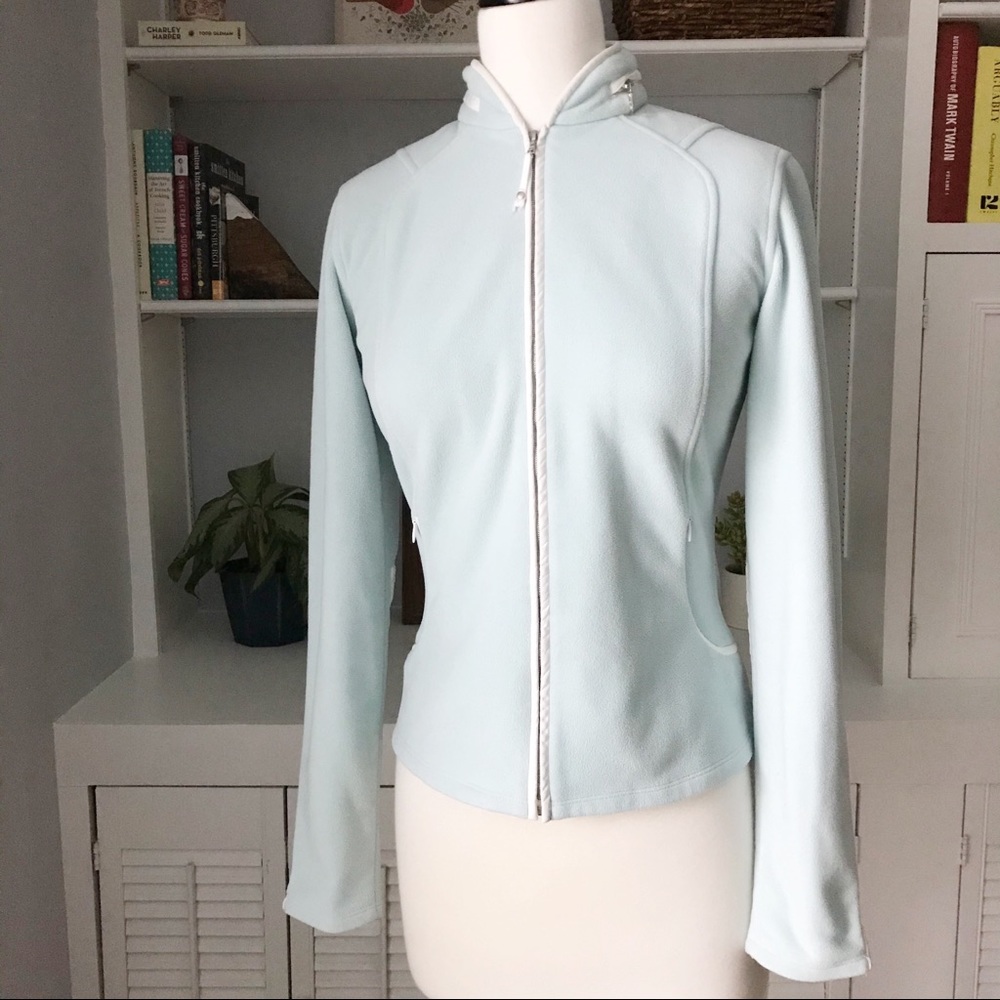 Elie Tahari | Quilted Arm Hidden Hood Fleece | S